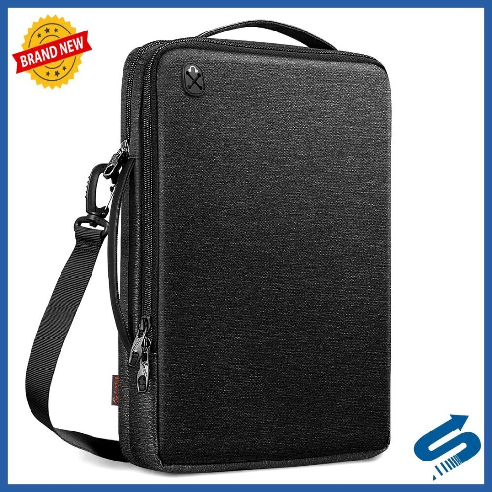 Laptop Shoulder Bag Messenger Case Sleeve Water-Resistant Protection Organizer